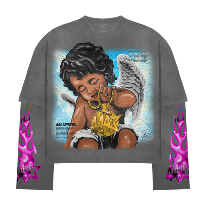 baby angel shirt (pink flame)